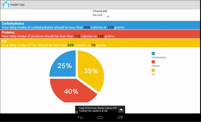 Health Calc android App screenshot 9