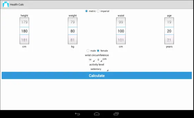 Health Calc android App screenshot 11