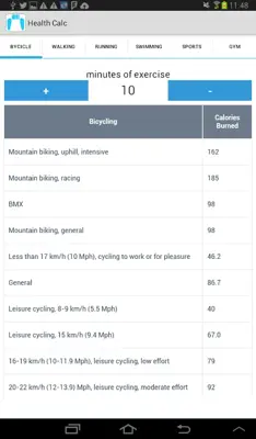 Health Calc android App screenshot 4